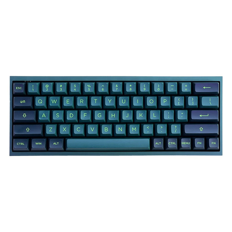 (Pre-Owned) Pre-Build Wired Gaming Keyboard - Green - لوحة مفاتيح مجهزة مستعملة
